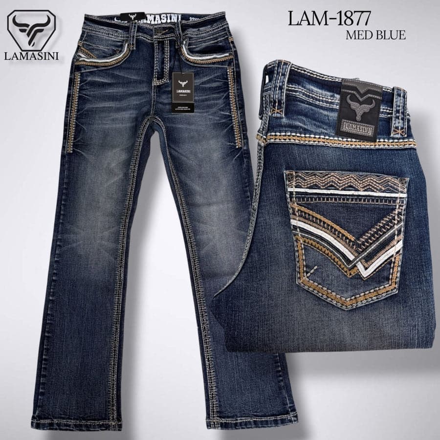 Men's Modern Boot Denim Jeans LAM-1877